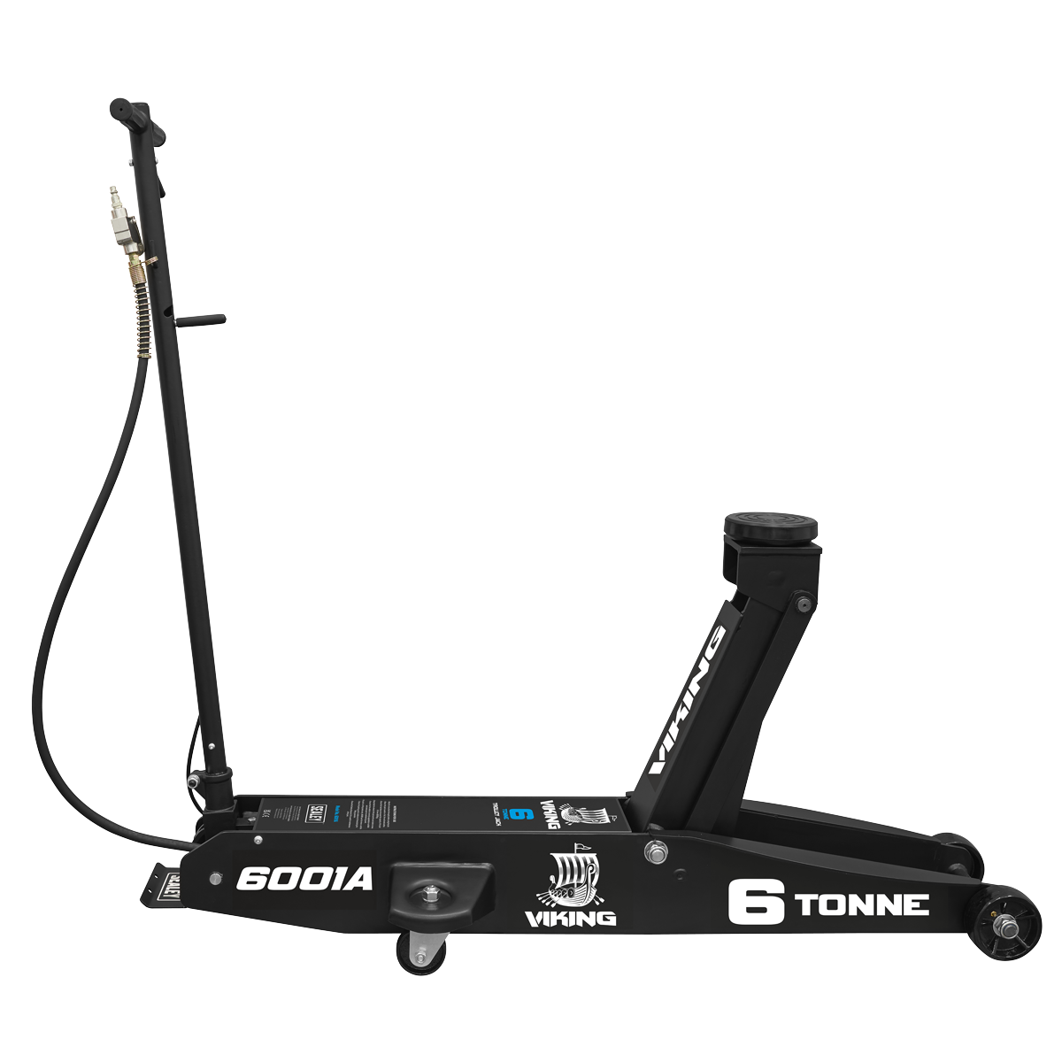 Sealey Trolley Jack 6001A 6 Tonne Long Reach Air/Manual Operation