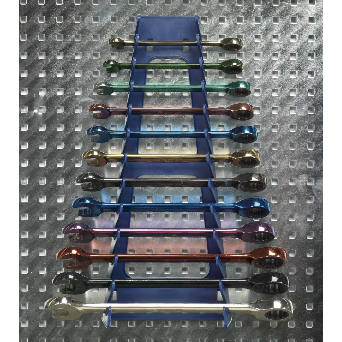 Siegen 34pc Wall Tool Storage Pegboard Set 460 x 560mm Garage Tool Rack Tidy