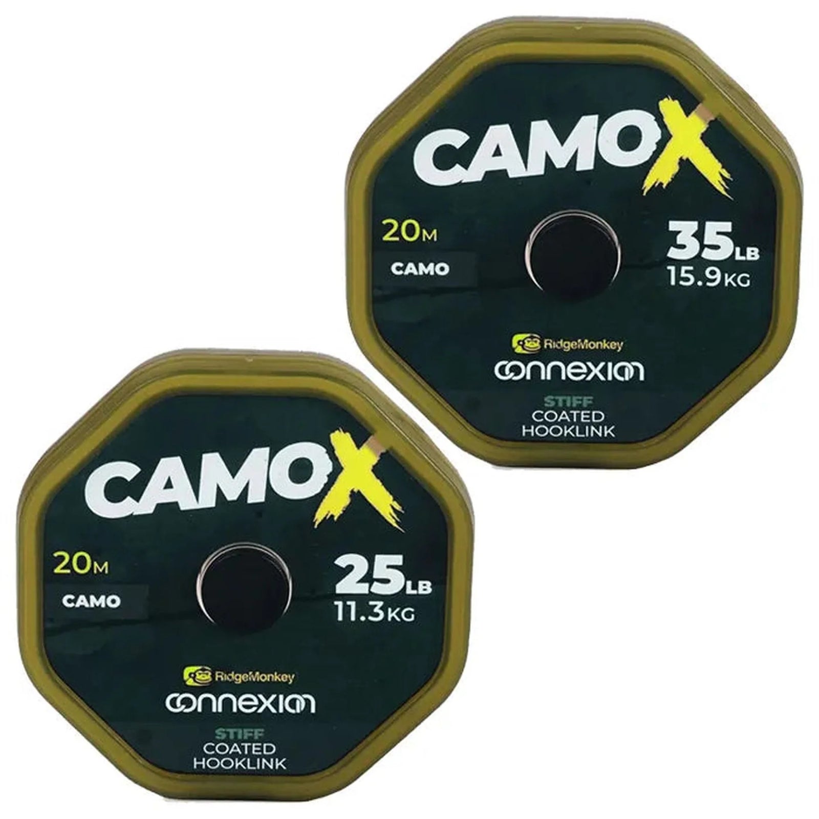RidgeMonkey Connexion CamoX Stiff Coated Hooklink 35lb - RMT320