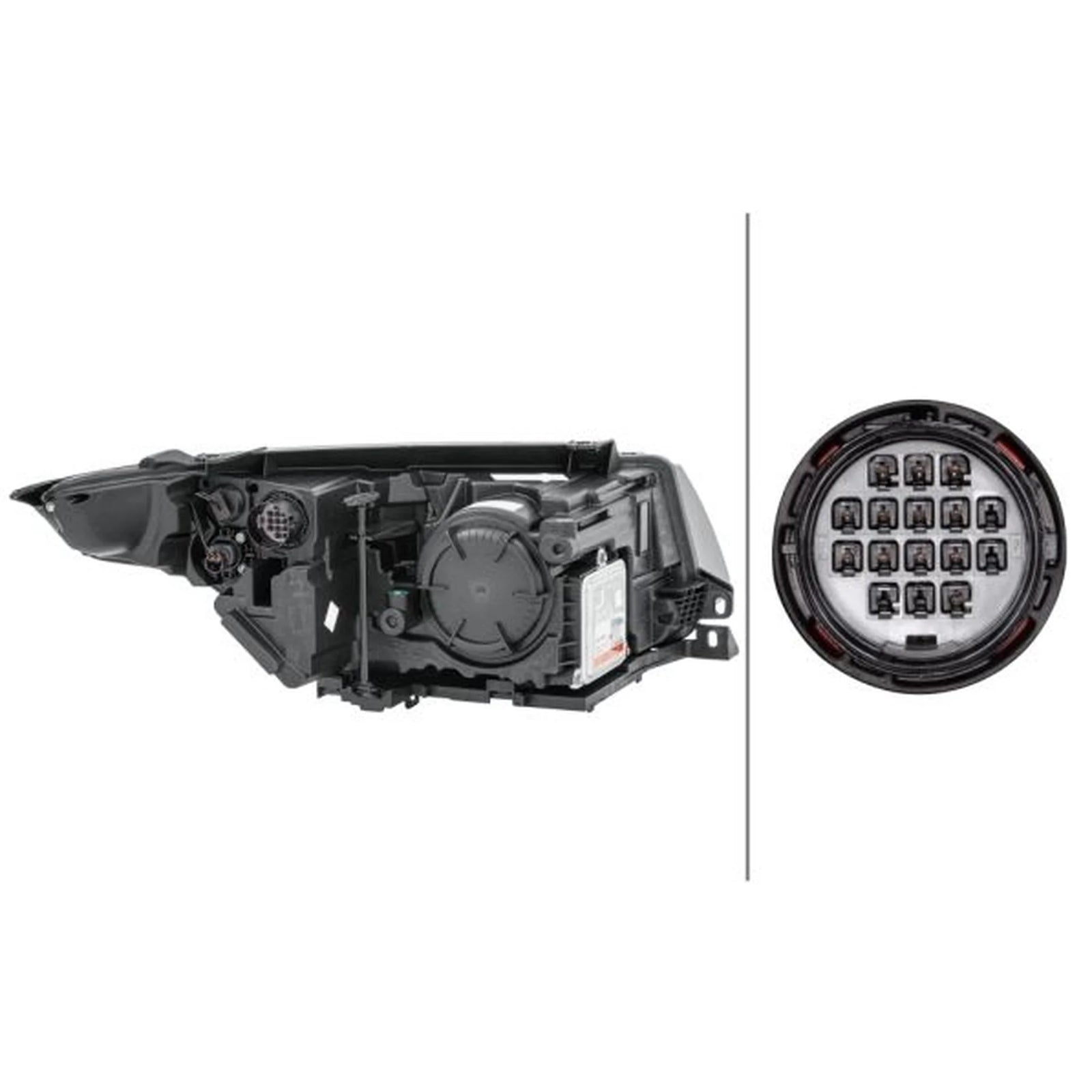 Hella Headlight Headlamp PSY24W Left 1EL 354 806-011