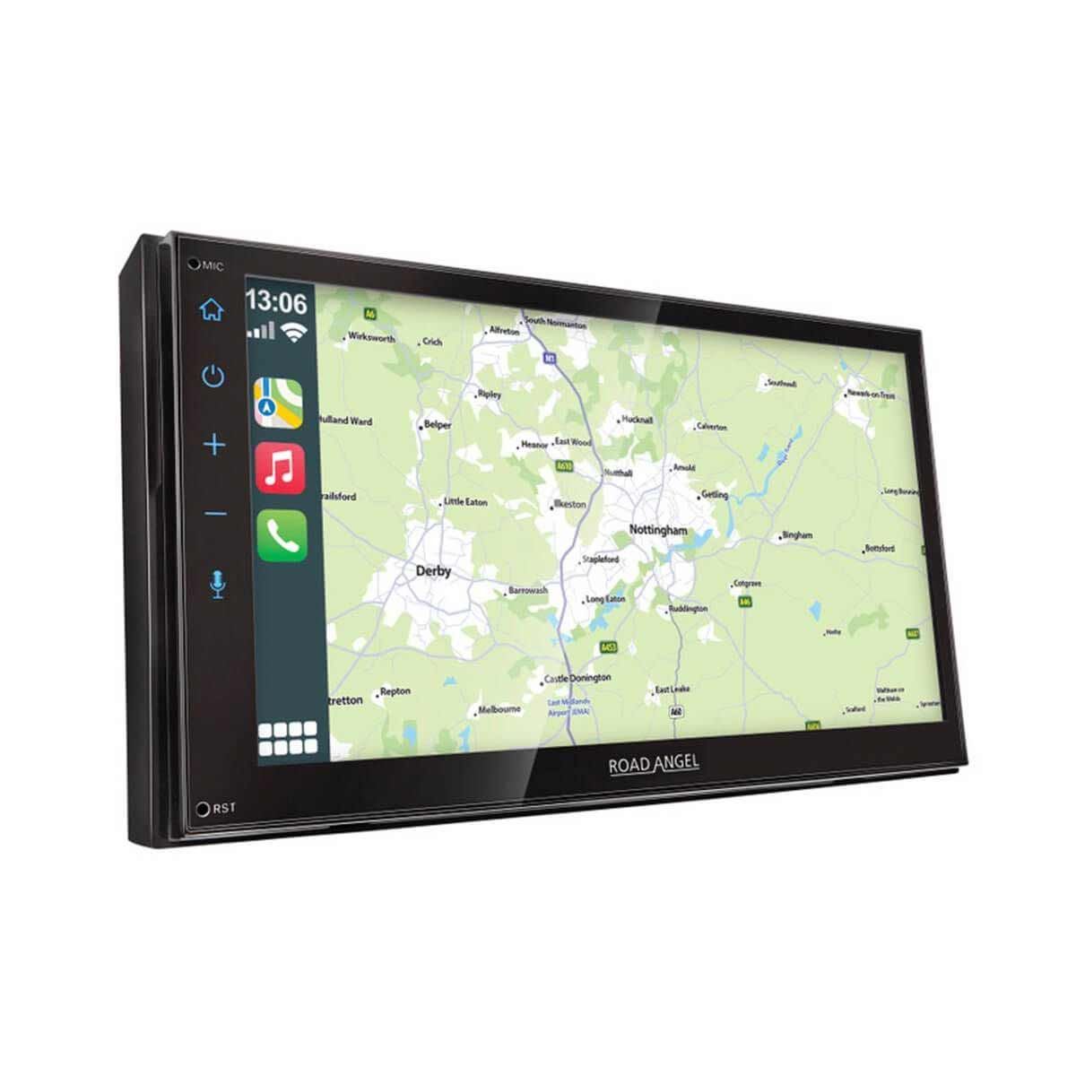 Road Angel Car Stereo with Apple Car Play, Android Auto, DAB/Bluetooth for Con