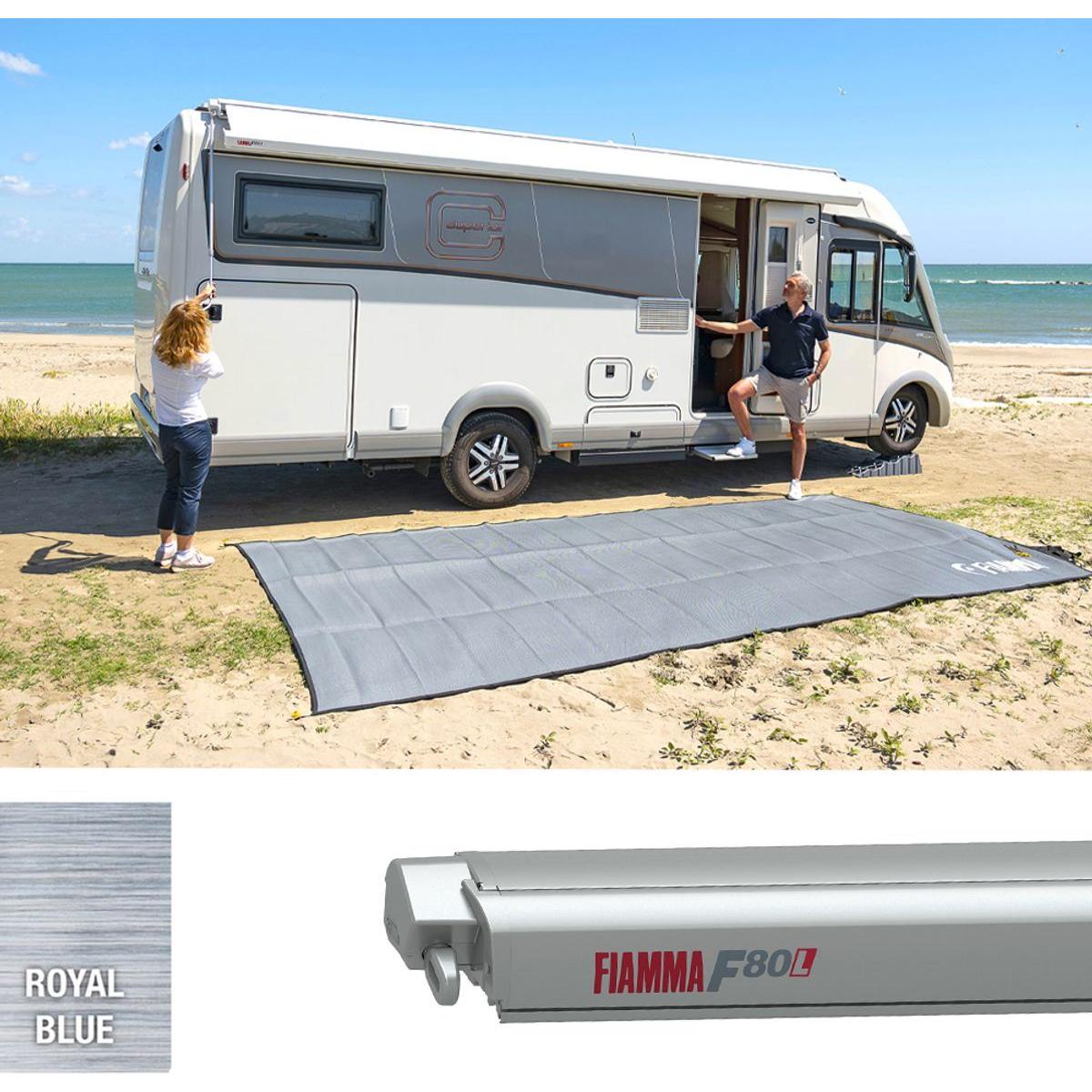 Fiamma F80L 500 Awning Titanium Royal Blue