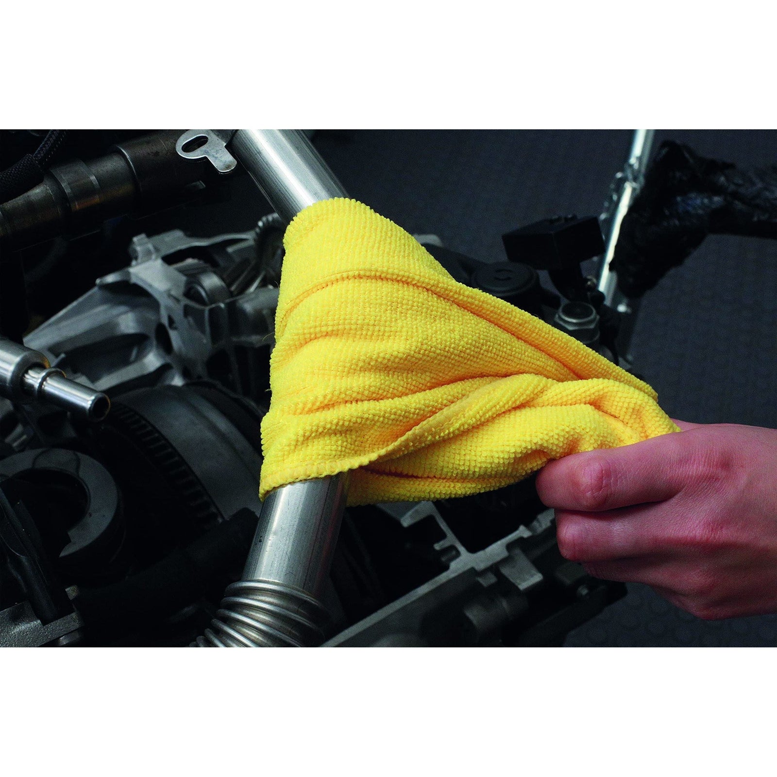 Connect Microfibre Yellow Cloths in Dispenser box 37310