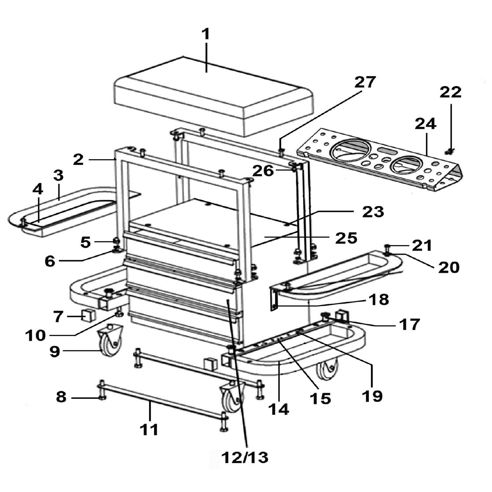 Sealey Plastic tray SCR18.03
