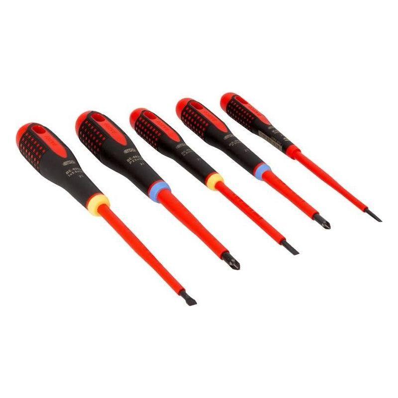 Bahco BE-9882S ERGO™ VDE Insulated Screwdriver Set, 5 Piece