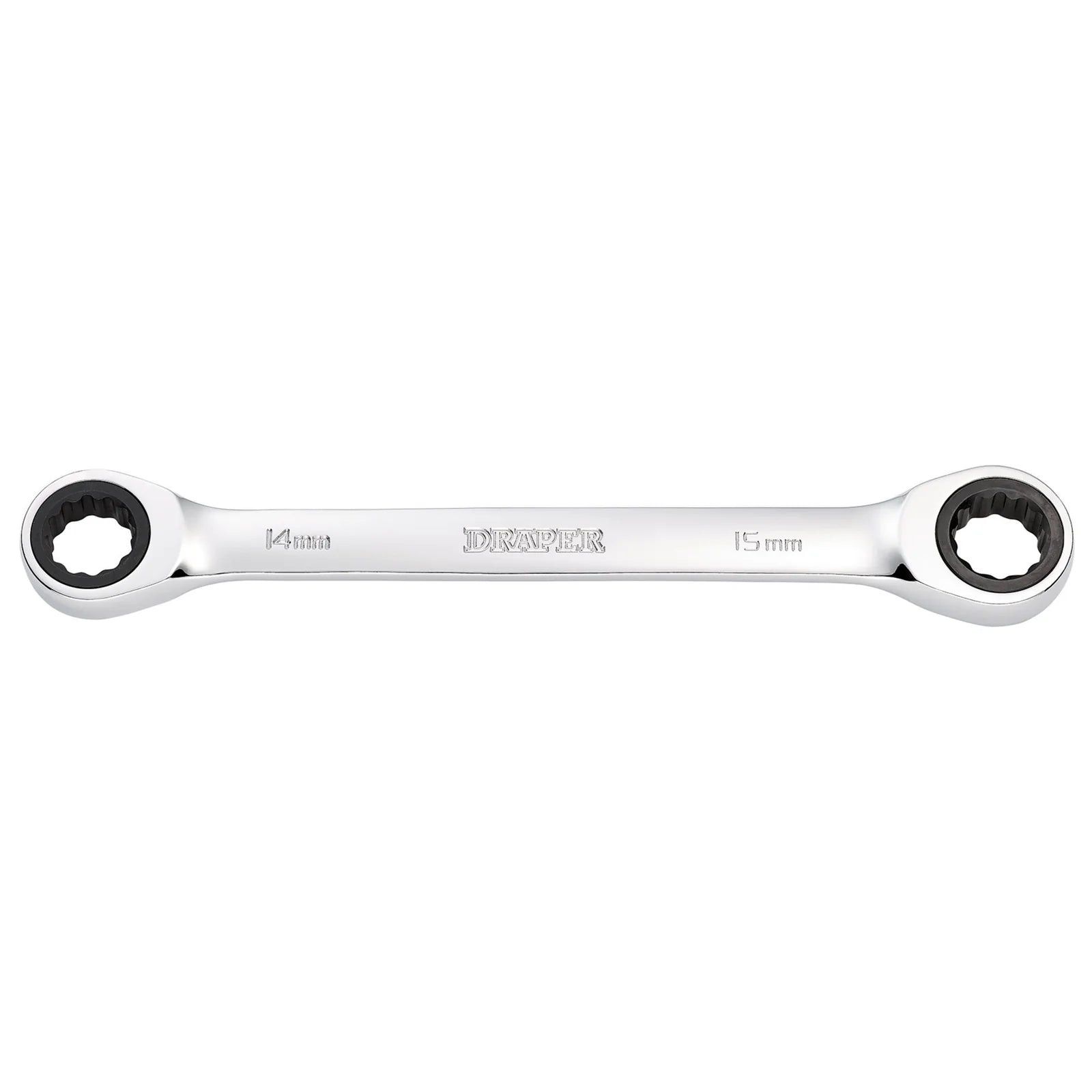 Draper HI-TORQ® Metric Double Ratchet Ring Spanner, 14 x 15mm - 8231BSMM