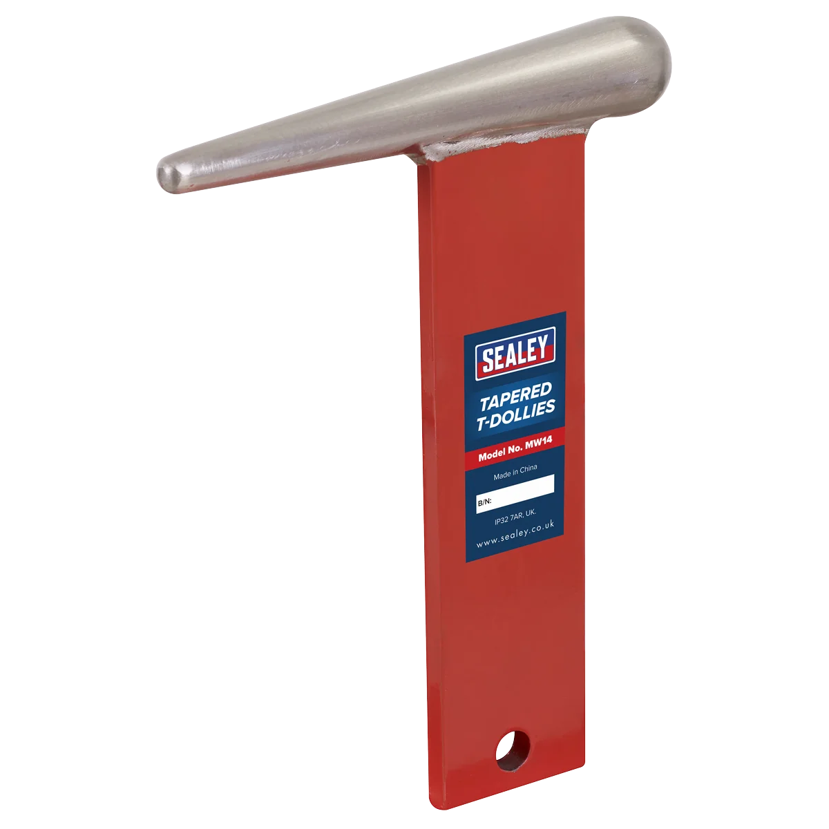 Sealey Tapered T-Dollies MW14 45x8mm for Sheet Metal Forming