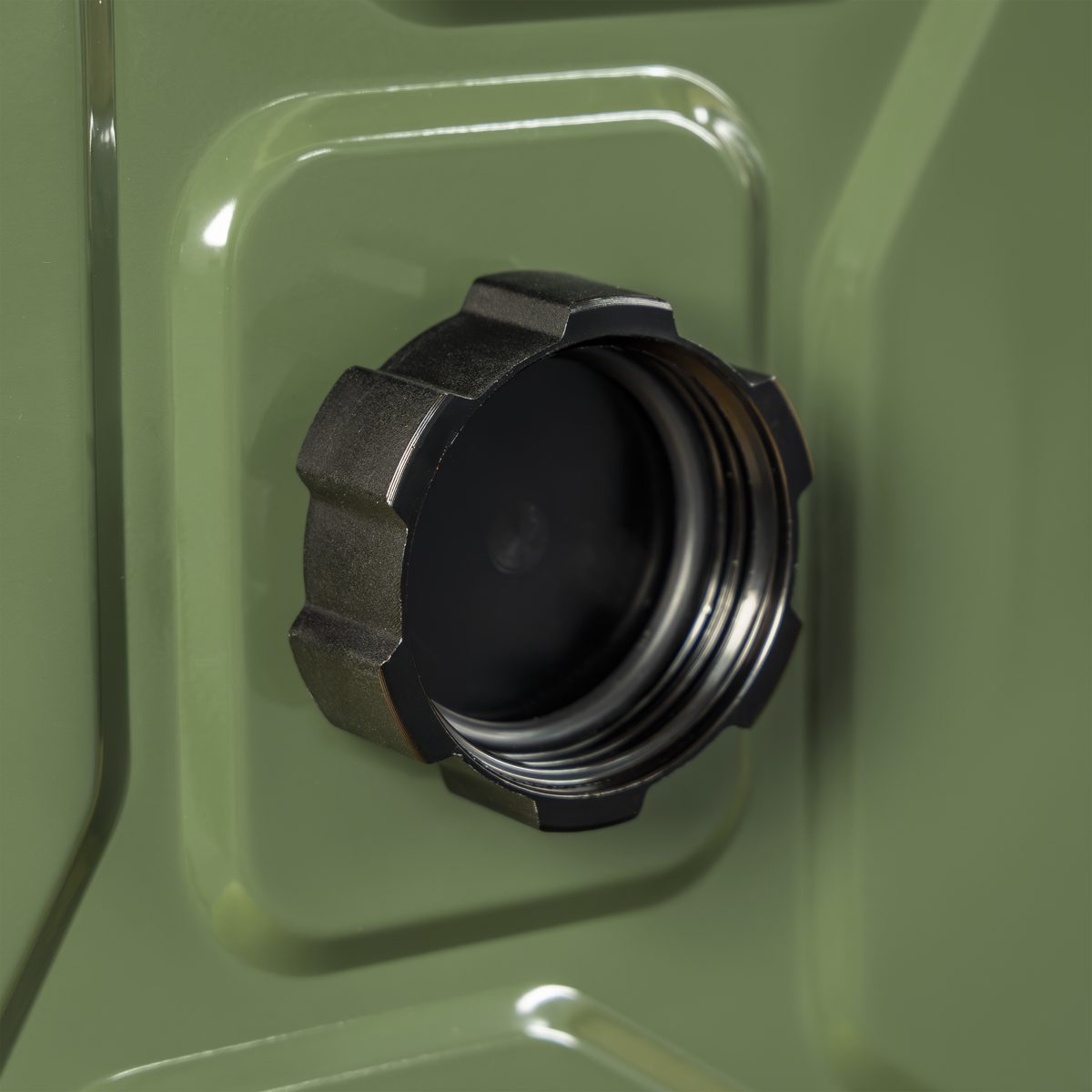 Sealey Screw Cap Metal Jerry Can 20L Green