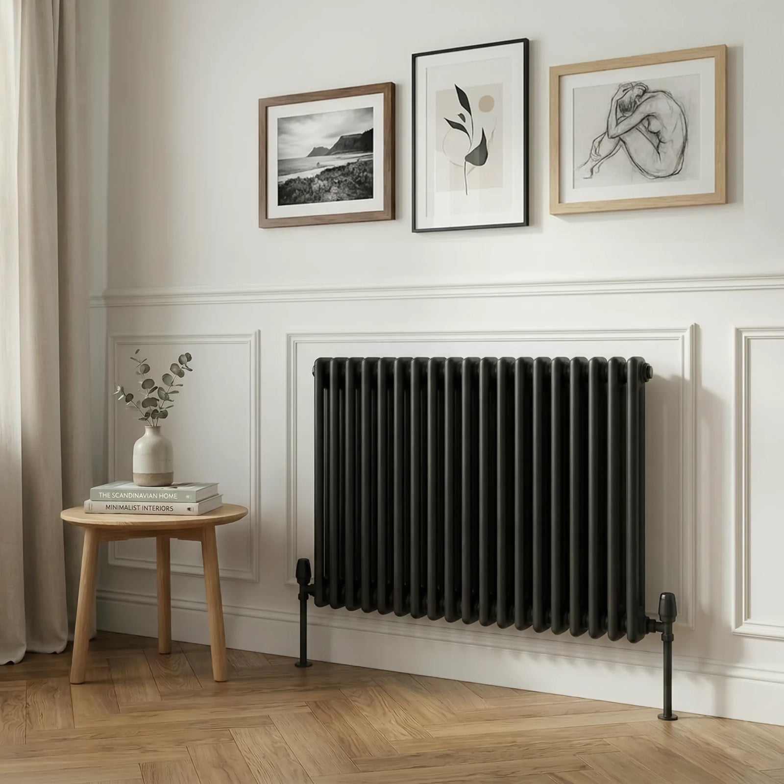 Baridi Horizontal Radiator DH363 600x832mm Black