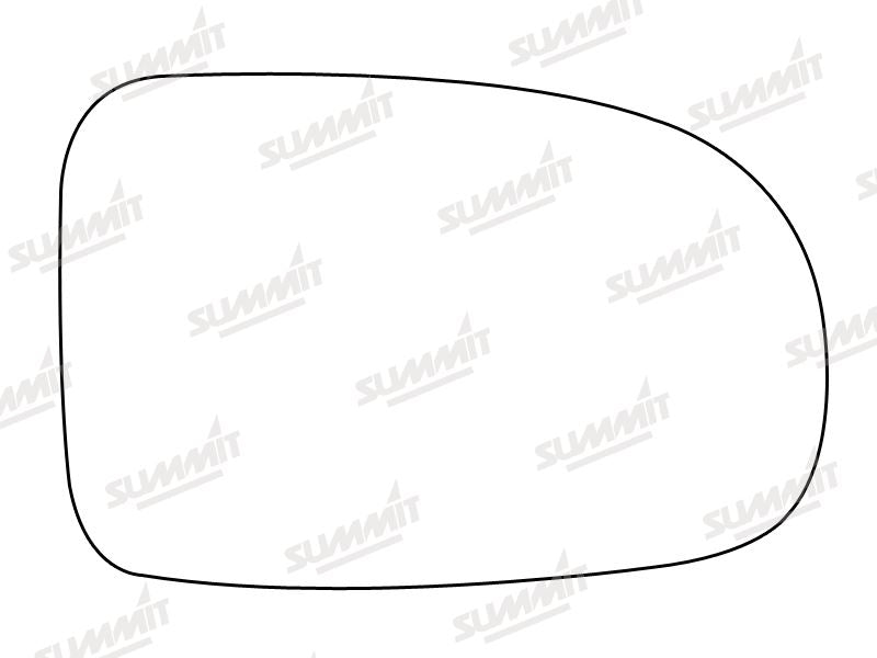 Summit Stick-On Standard Mirror Glass fits Vauxhall Corsa RHS