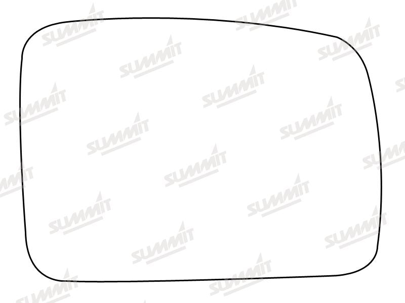 Summit Stick-On Standard Mirror Glass fits Land Rover Freelander 06 on RHS