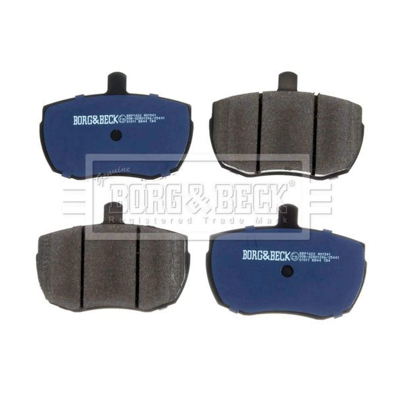 Borg & Beck 4 x Front Brake Pad Set BBP1422