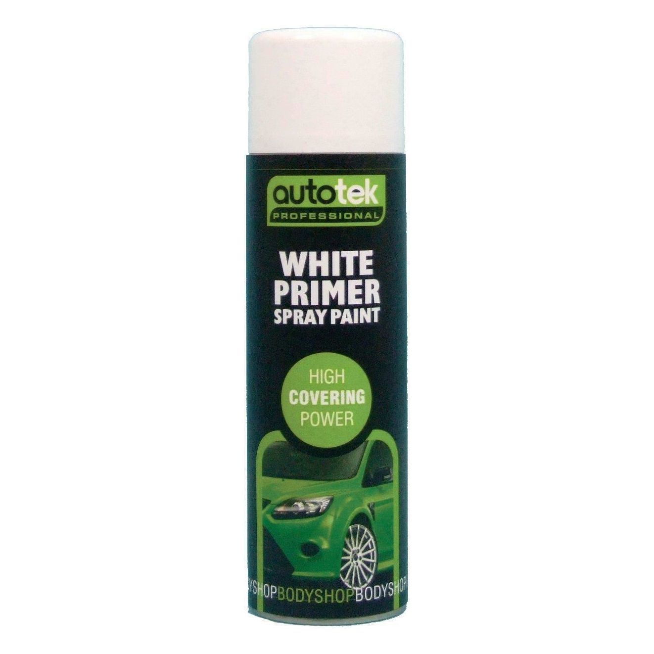 Autotek Professional White Primer 500ml Spray Paint High Coverage