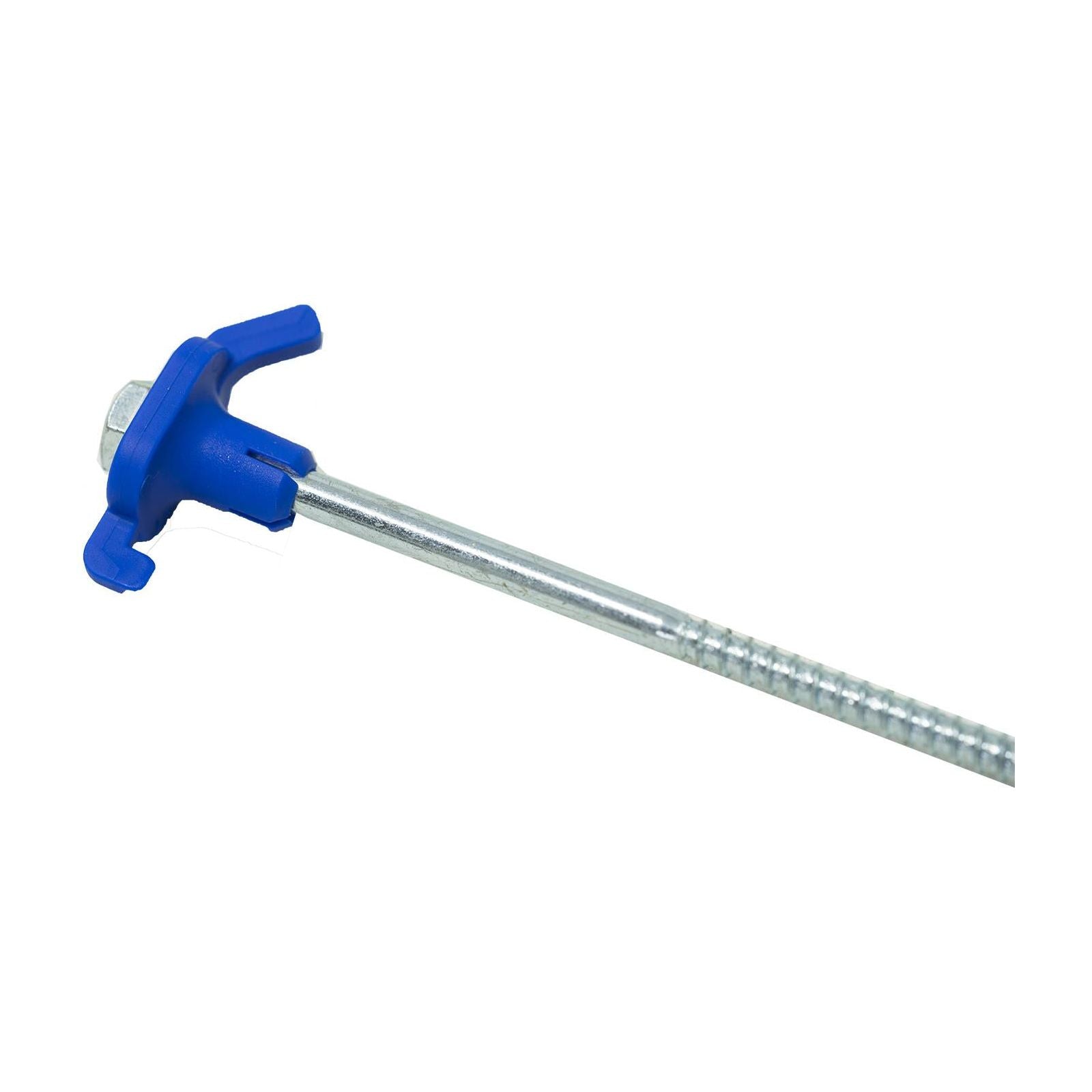 Caravan Tent Awning Blue Streetwize Steel Screw Pro Thread Pegs - Box Of 30