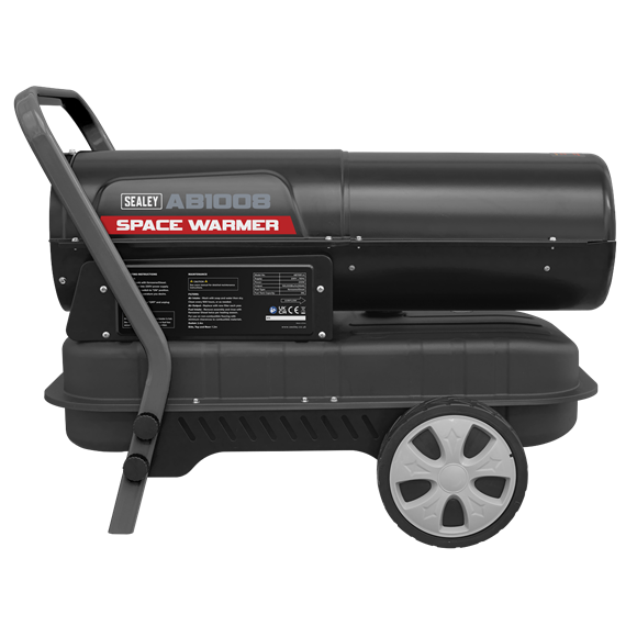 Sealey Space Warmerï Paraffin/Kerosene/Diesel Heater 100000Btu/hr with Wheels