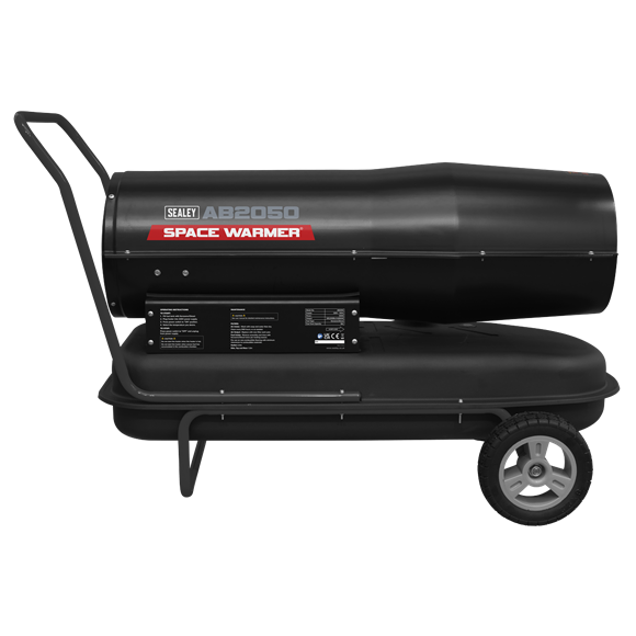 Sealey Space Warmerï Paraffin/Kerosene/Diesel Heater 205000Btu/hr with Wheels
