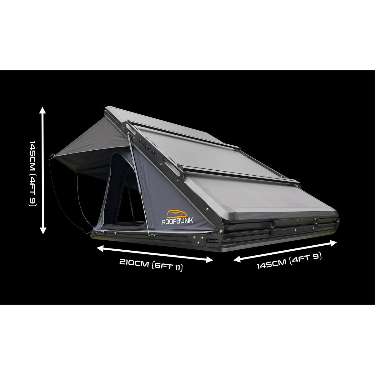 RoofBunk Adventurer Aluminium Clamshell Roof Tent