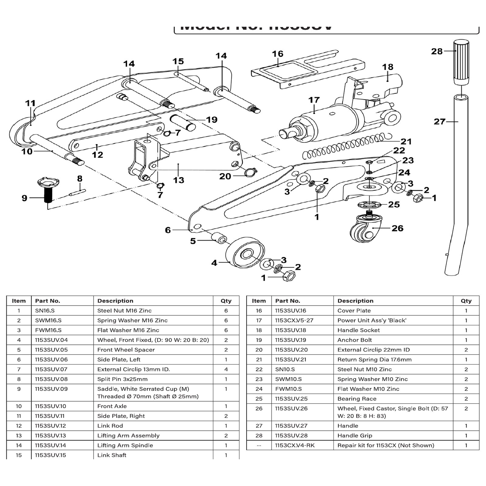 Sealey Ext Circlip 22mm 1153SUV.20