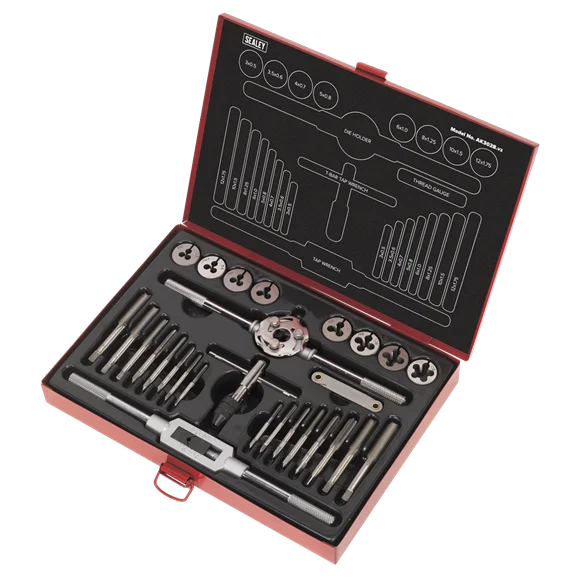 Sealey Tap & Die Set 28pc Split Dies Metric AK3028