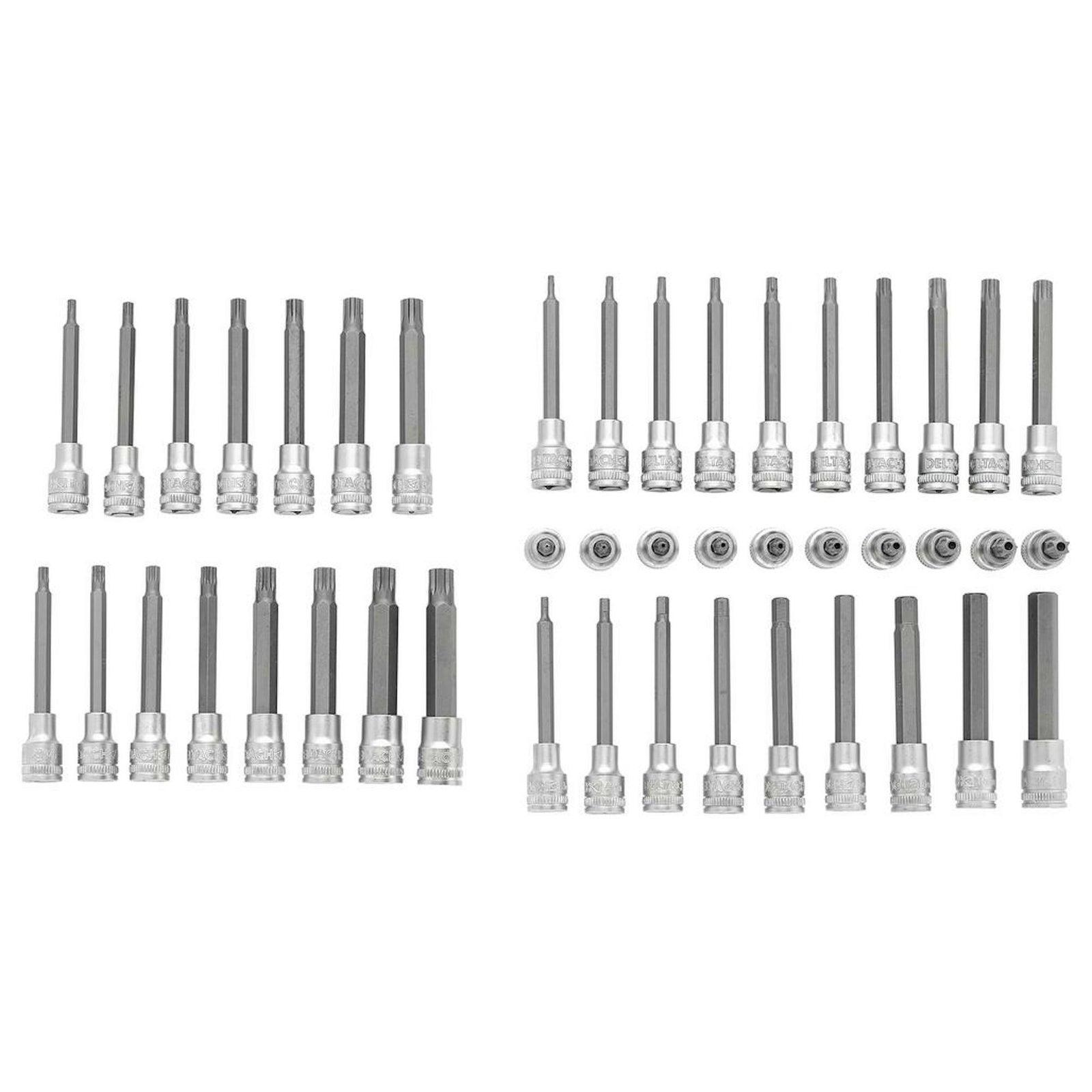 BUNKER Resi-Torx, Hexagon, Multi-Tooth/Spline, Ribe Socket Set, 3/8" Sq. Dr. in EVA Foam Inlay