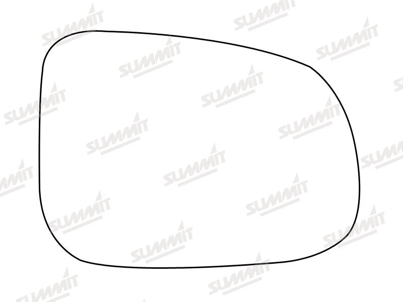 Summit Heated Base Plate With Blind Spot Mirror Glass fits Volvo S60 09 to 15 RHS