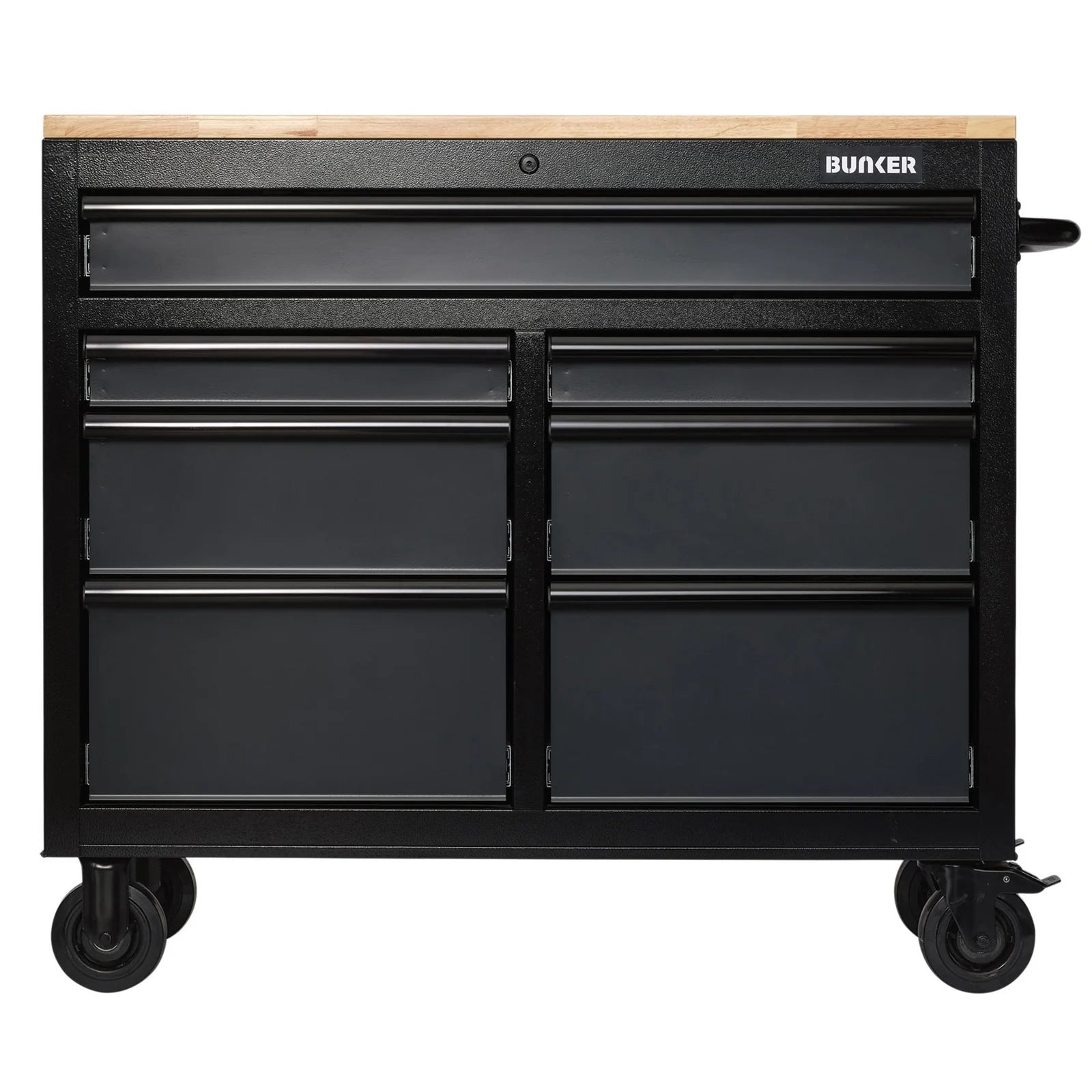 BUNKER 7 Drawer Workbench Roller Tool Cabinet, 41", Grey - B100-41G/FSC