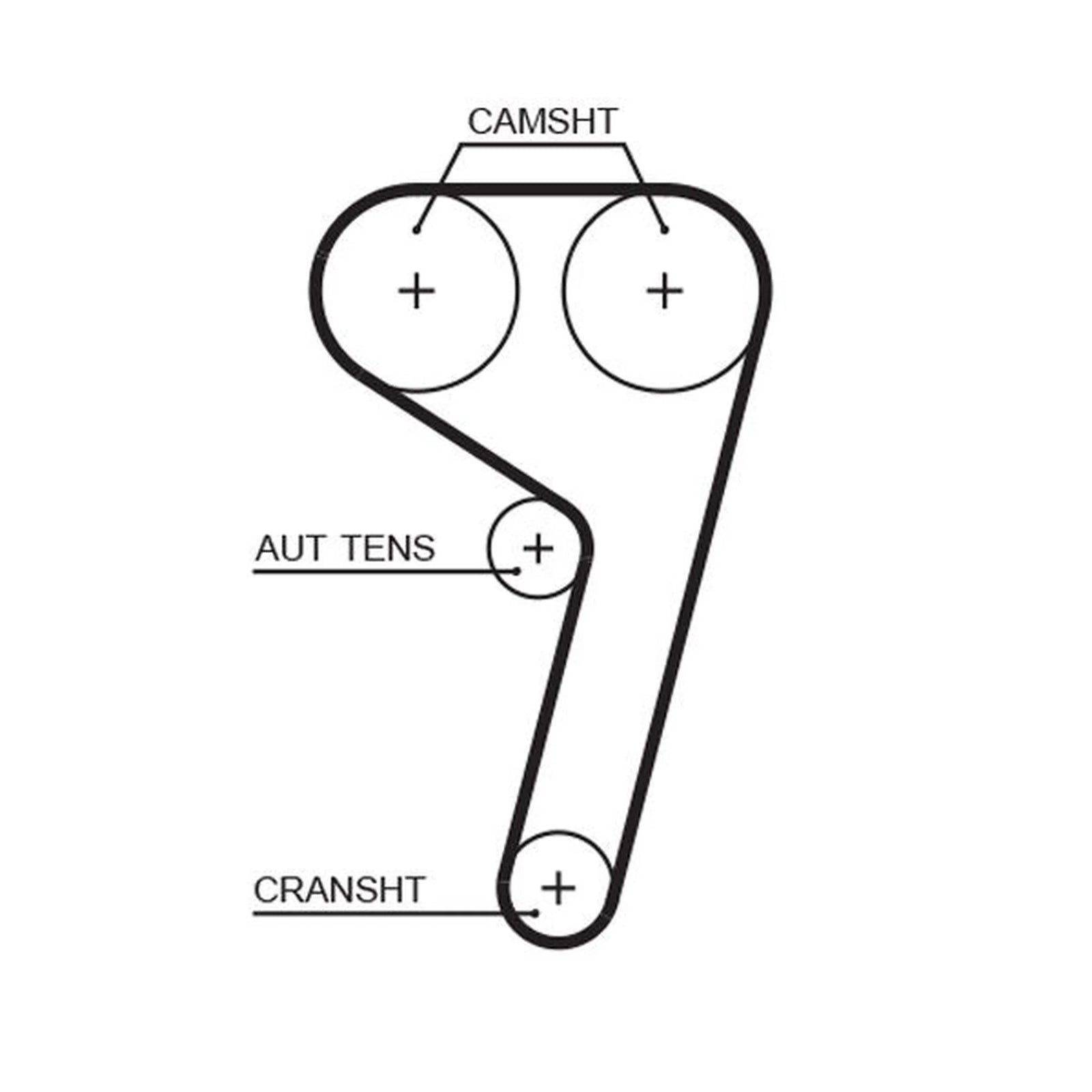 Gates Timing Belt Kit with Rollers K045669XS