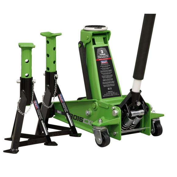 TROLLEY JACK 3TONNE SUPER ROCKET LIFT & AXLE STAND