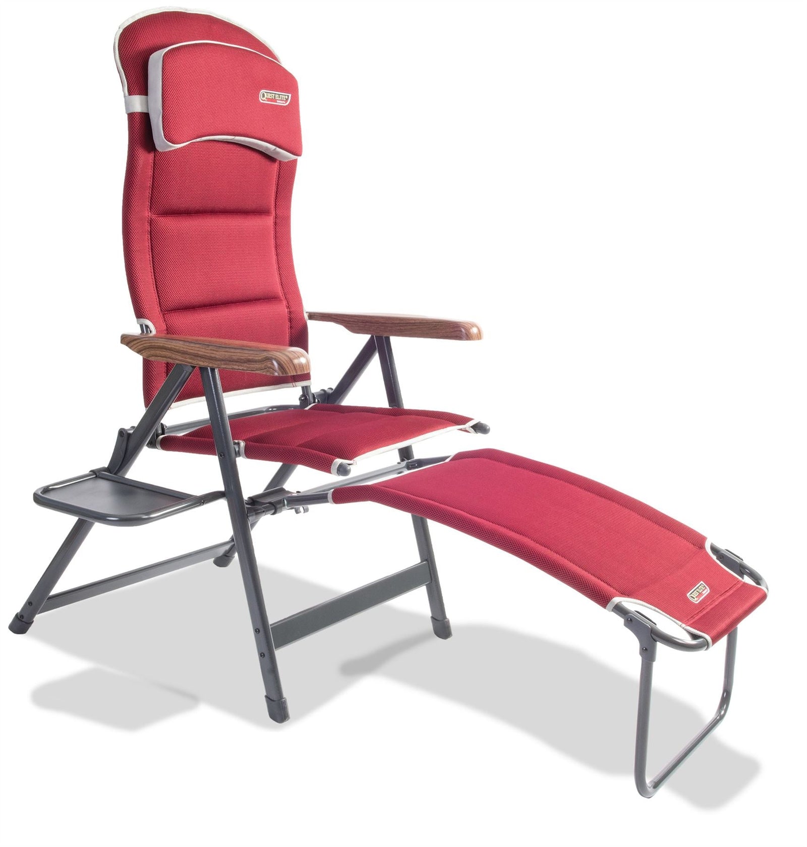 Quest Bordeaux Pro Easy Camping Caravan Chair with Side Table
