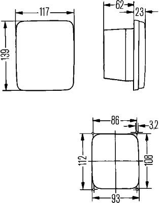 Hella Tail Light 2SA 005 200-331
