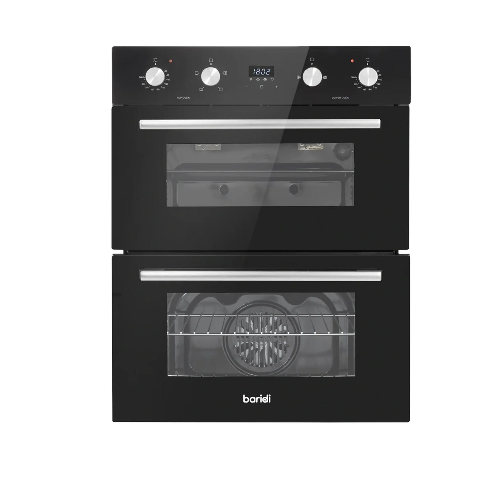 Baridi Built-Under Double Oven DH278, 74L Capacity, Energy Rating A
