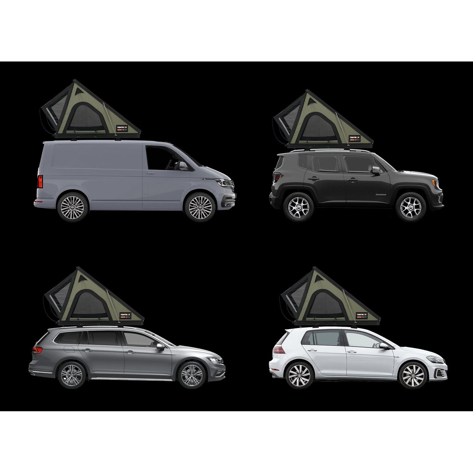 TentBox Cargo 2.0 (Forest Green) 2 Person Roof Tent