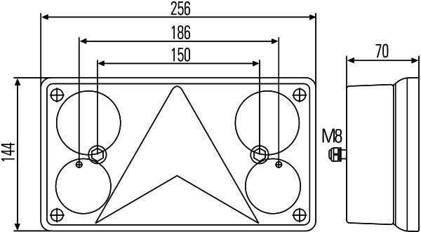 Hella Tail Light / Lamp 2VP 340 400-157