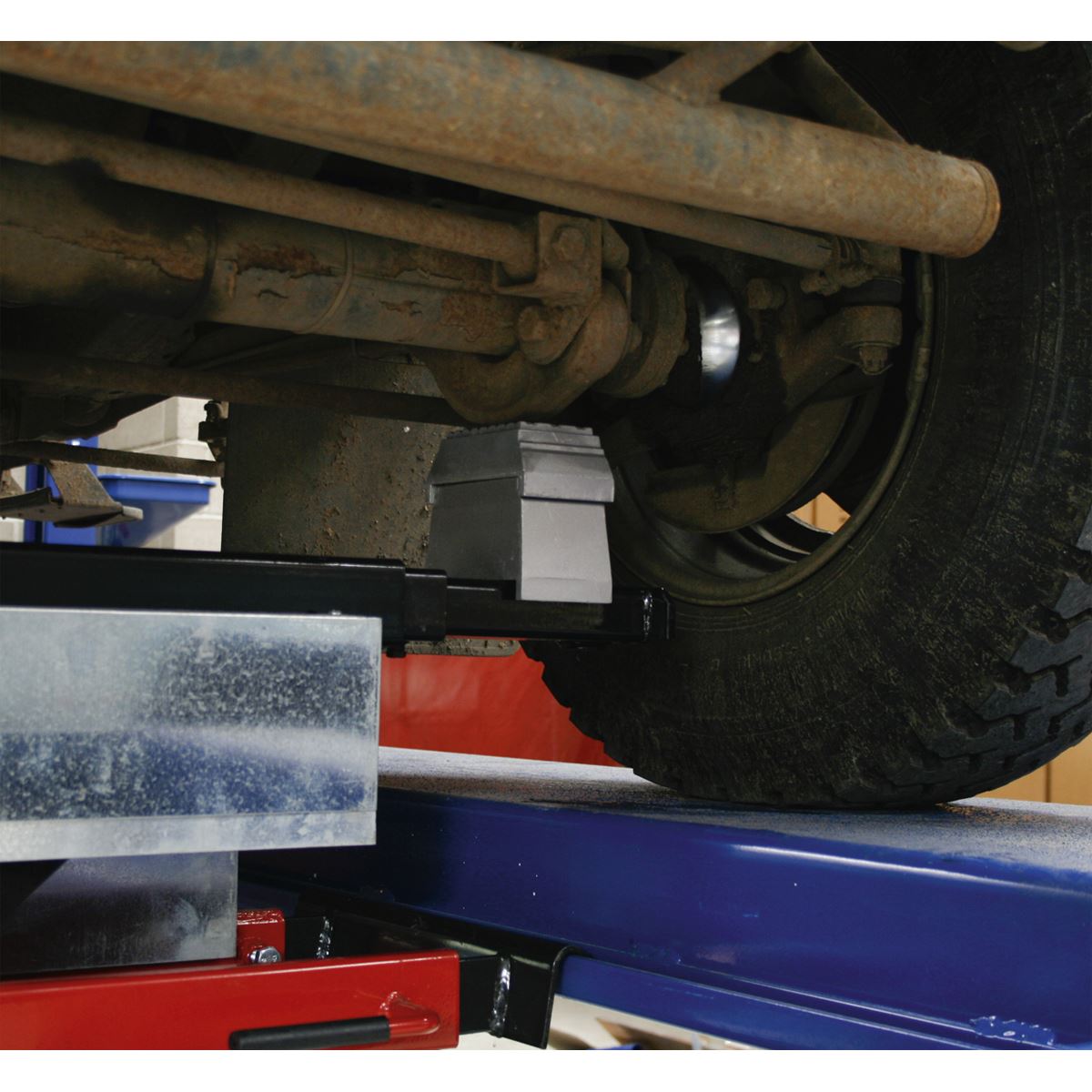 Sealey Jacking Beam 2 Tonne with Arm Extenders & Flat Roller Supports SJBEX200