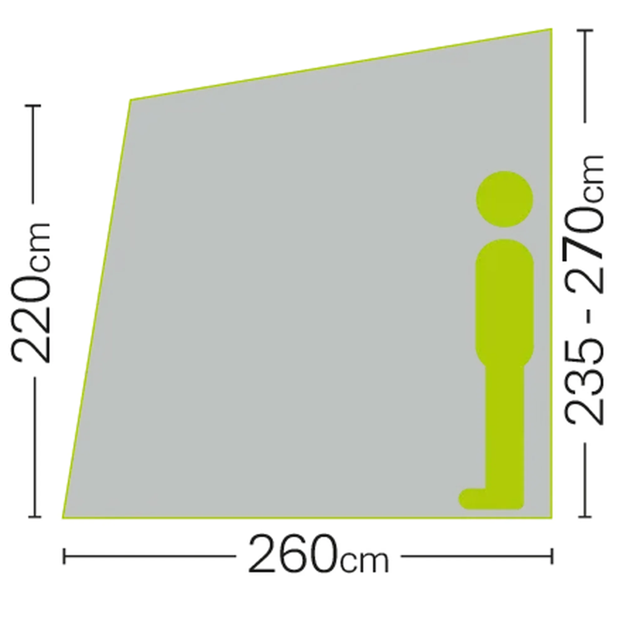 Quest Air Canopy Harrier 400 - Lightweight Mid Grey