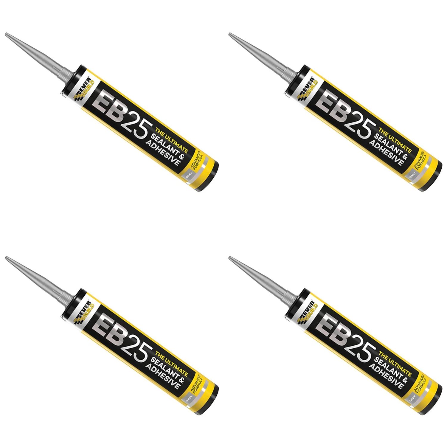 Everbuild Sika EB25 Hybrid Sealant Adhesive Grey 300ml - 605670