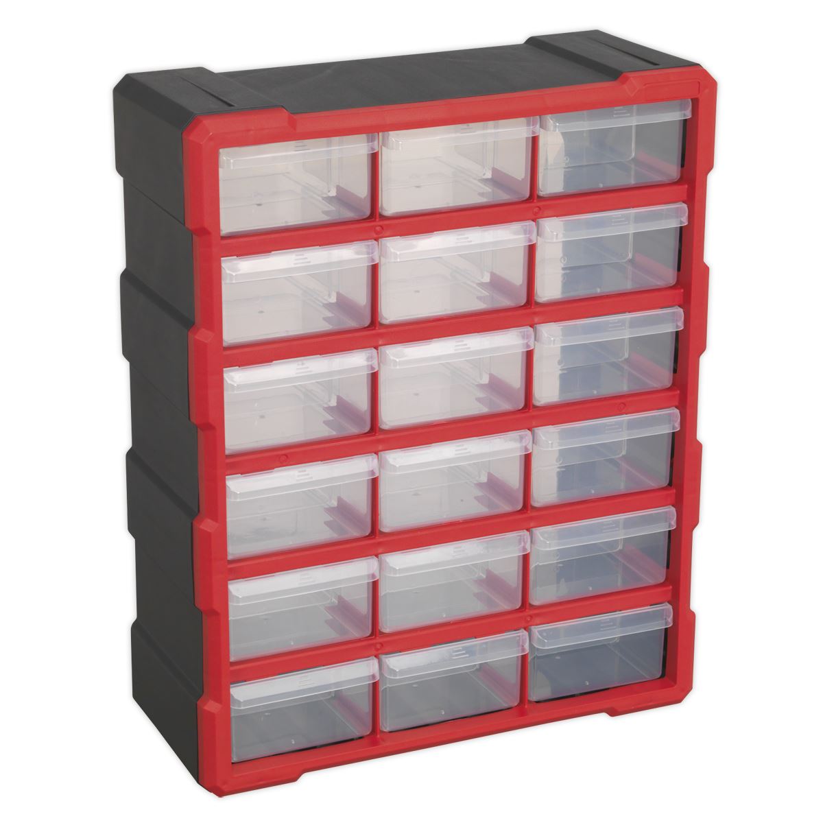 Sealey Cabinet Box 18 Drawer Red/Black APDC18R