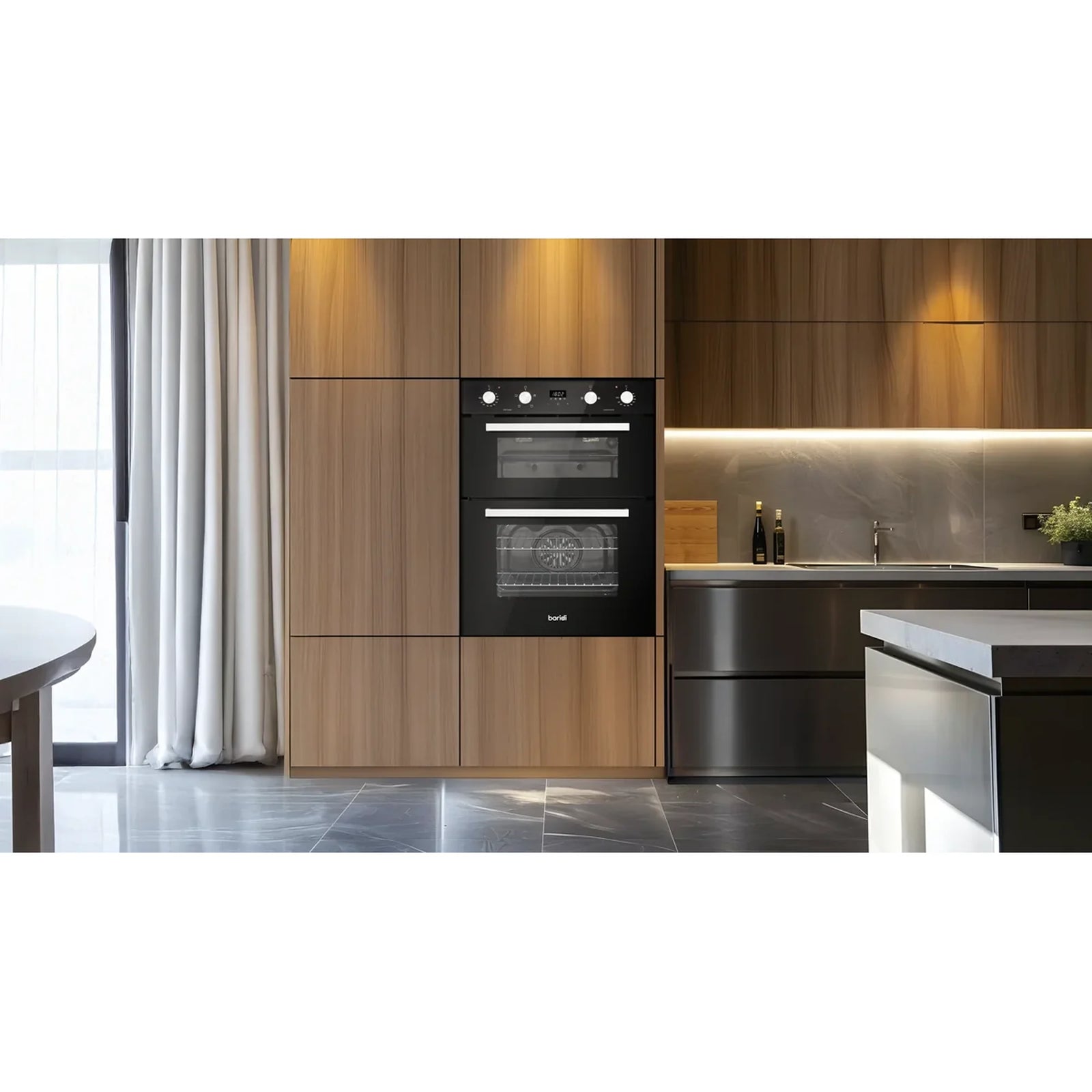 Baridi Built-Under Double Oven DH278, 74L Capacity, Energy Rating A