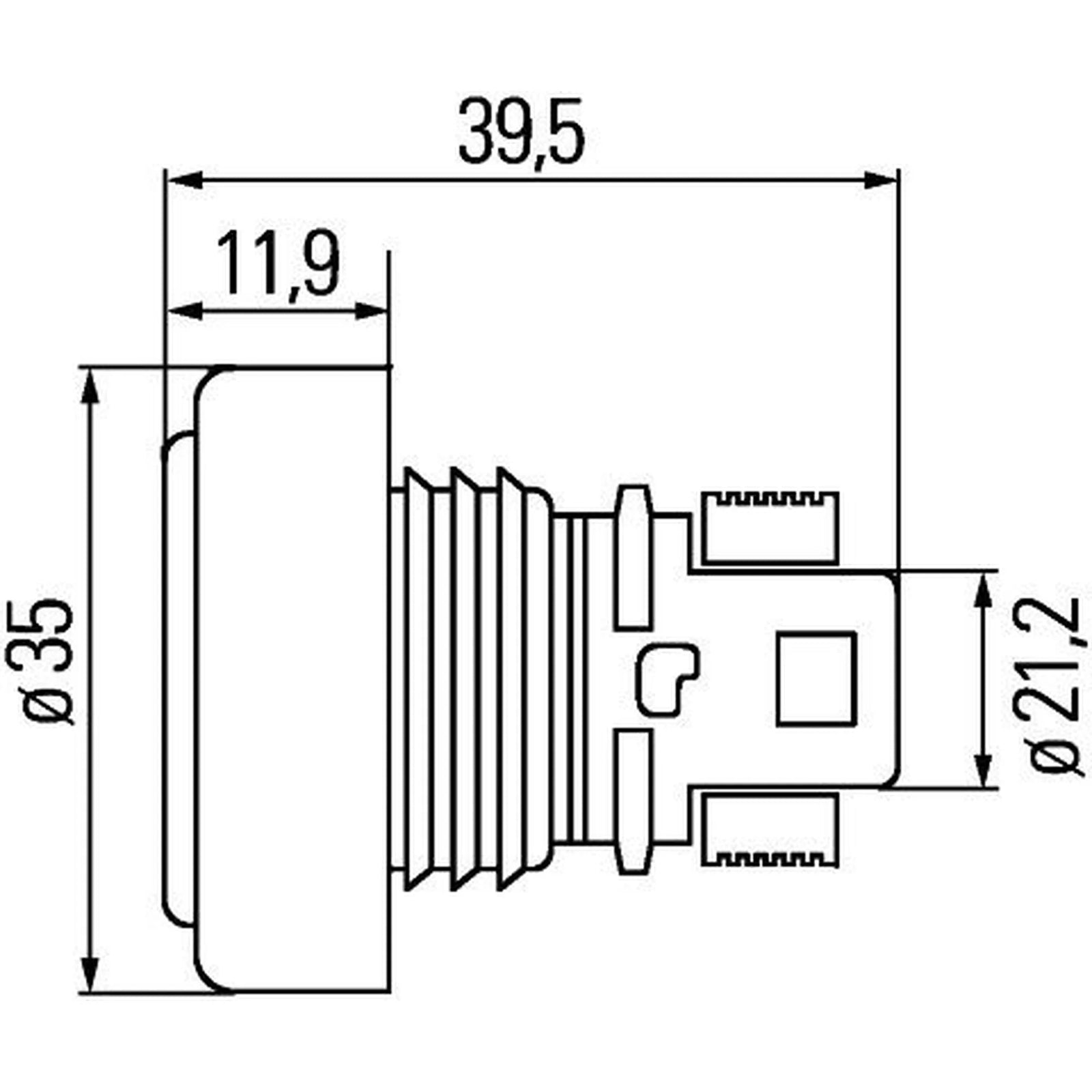 Hella Auxiliary Direction Indicator Lateral Mounting Connectors 2BM 340 825-211