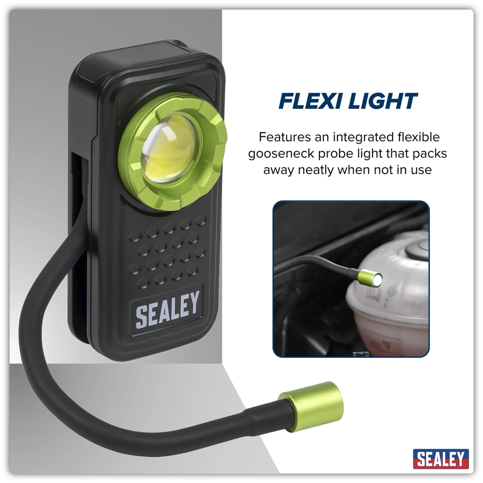 Sealey LED600FX Pocket Light 8W COB & 1W SMD LED