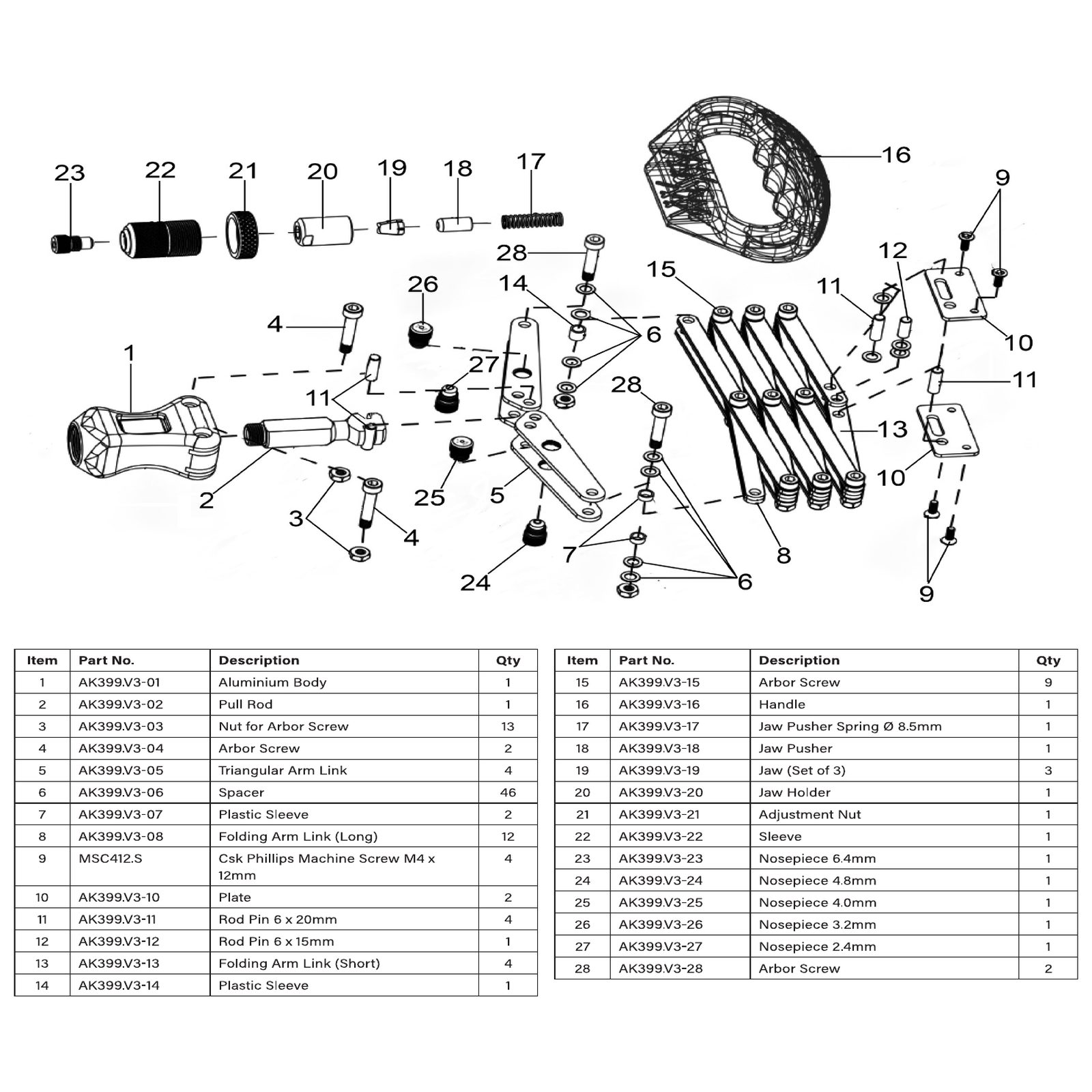 Sealey Pull Rod AK399.V3-02