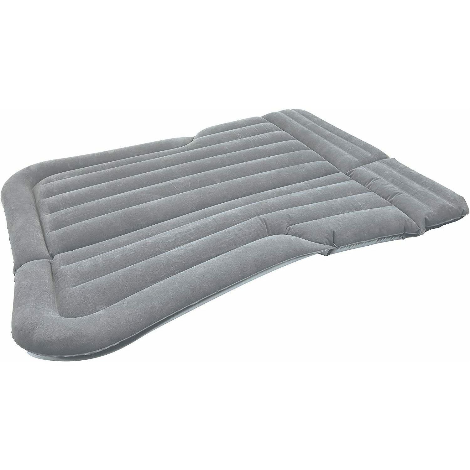 Camping Travel Inflatable Rear Car Boot Double Air Bed Mattress Grey
