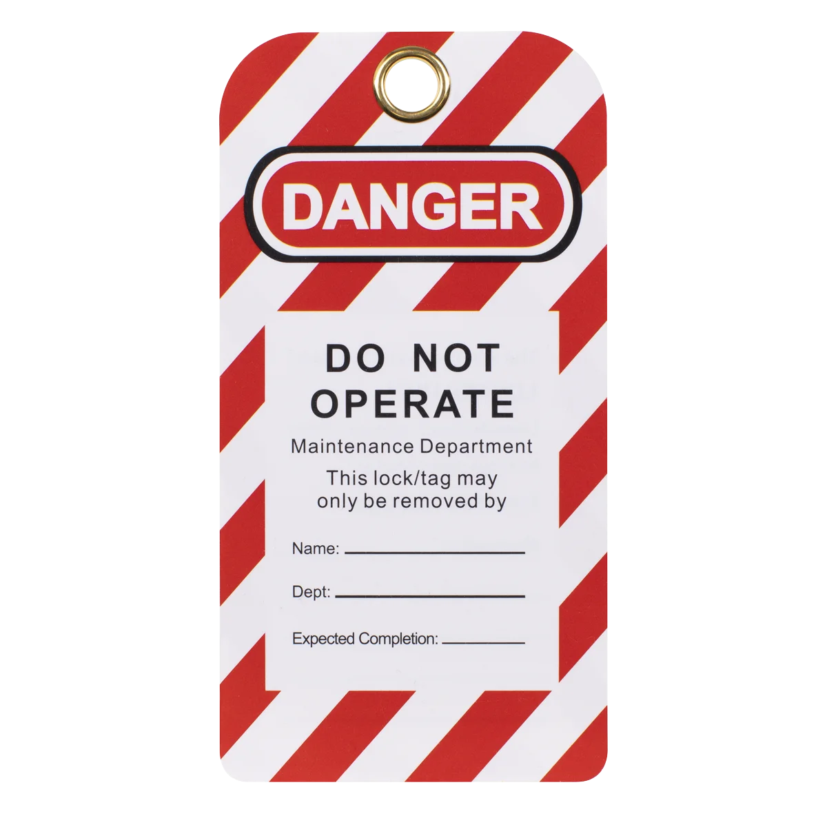 Sealey Lockout Safety Tag Set 10 Piece 75x145mm