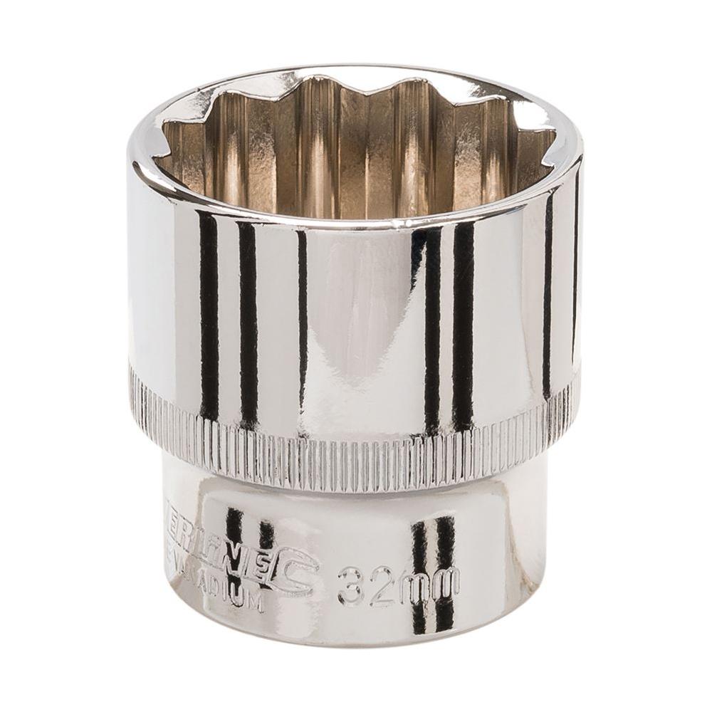 Silverline Socket 1/2" Drive 12pt Metric 32mm