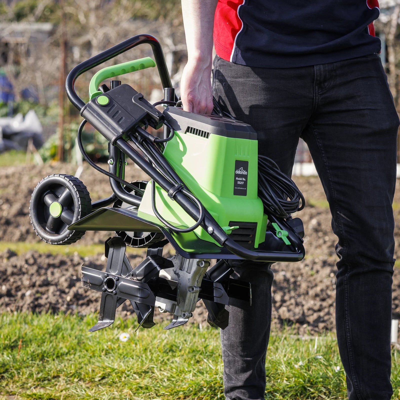 Dellonda Electric Tiller DG217 1500W 40cm Cutting Width