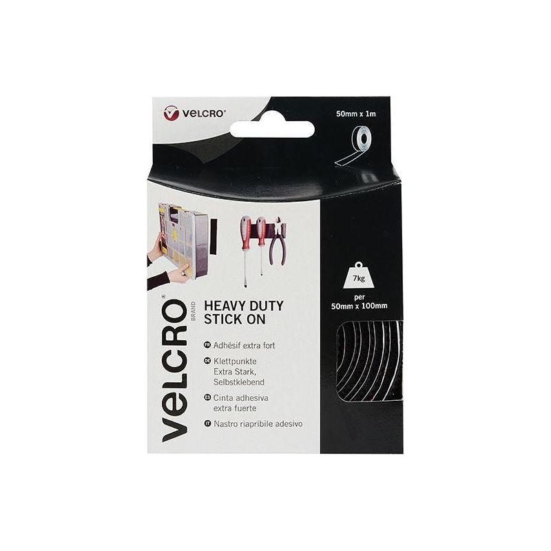 Velcro® Brand VELCRO® Brand Heavy-Duty Stick On Tape 50mm x 1m Black