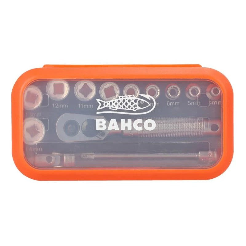 Bahco SBS13MC10.5 1/4in Drive Socket Set, 13 Piece - SBS13MC10.5