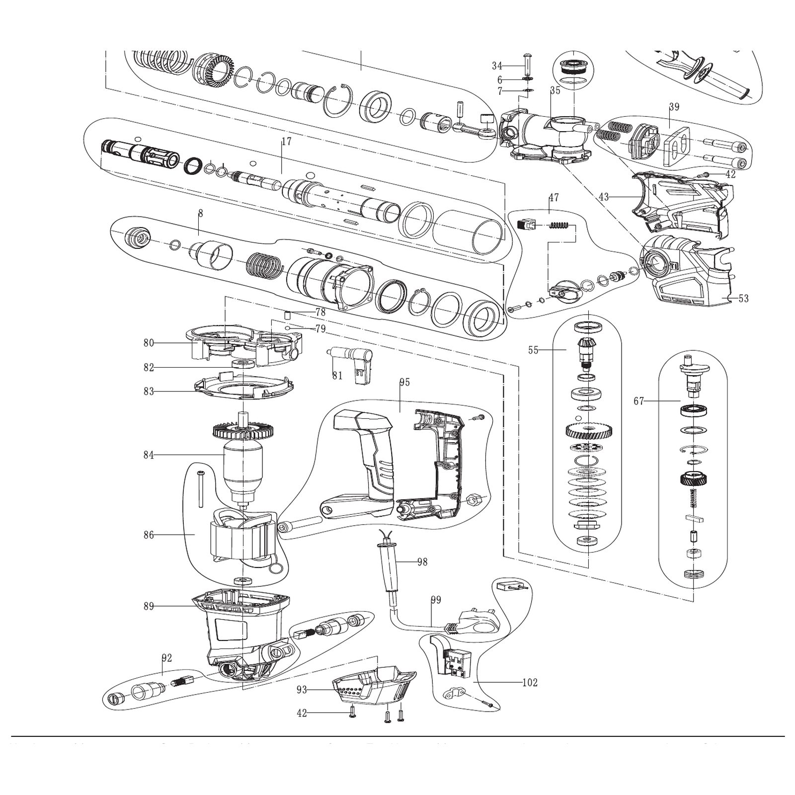 Draper FUNCTION SELECT ASS'Y Power Tool Accessory YSDSHD1400D-47 97672