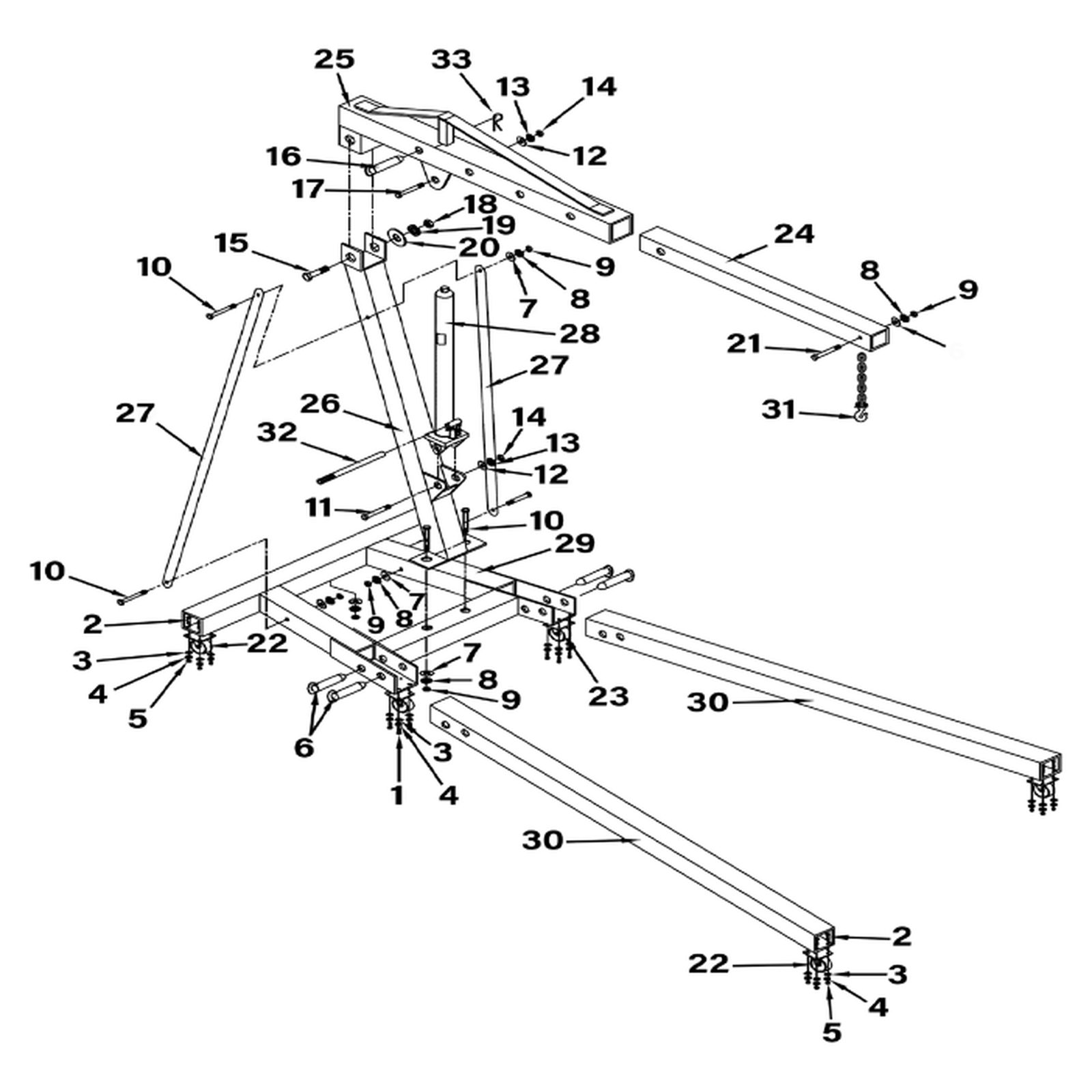 Sealey "a" frame base PH20.V4-F