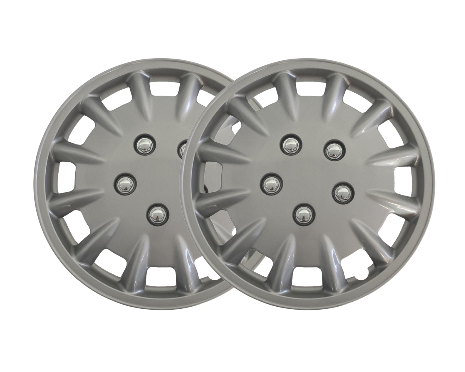 Milenco Silver Wheel Trims – 14" – Caravan Steel Wheels  – As Used by Bailey
